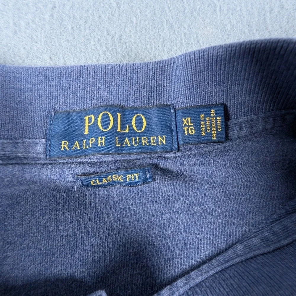 Polo Ralph Lauren Polo Shirt Mens XL Blue Classic Fit Short Sleeve Logo